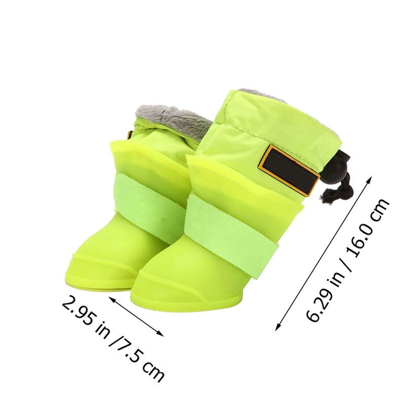 8 Pcs Pet Rainshoes Silicone Pet Shoes Anti- Rain Shoes - Image 2