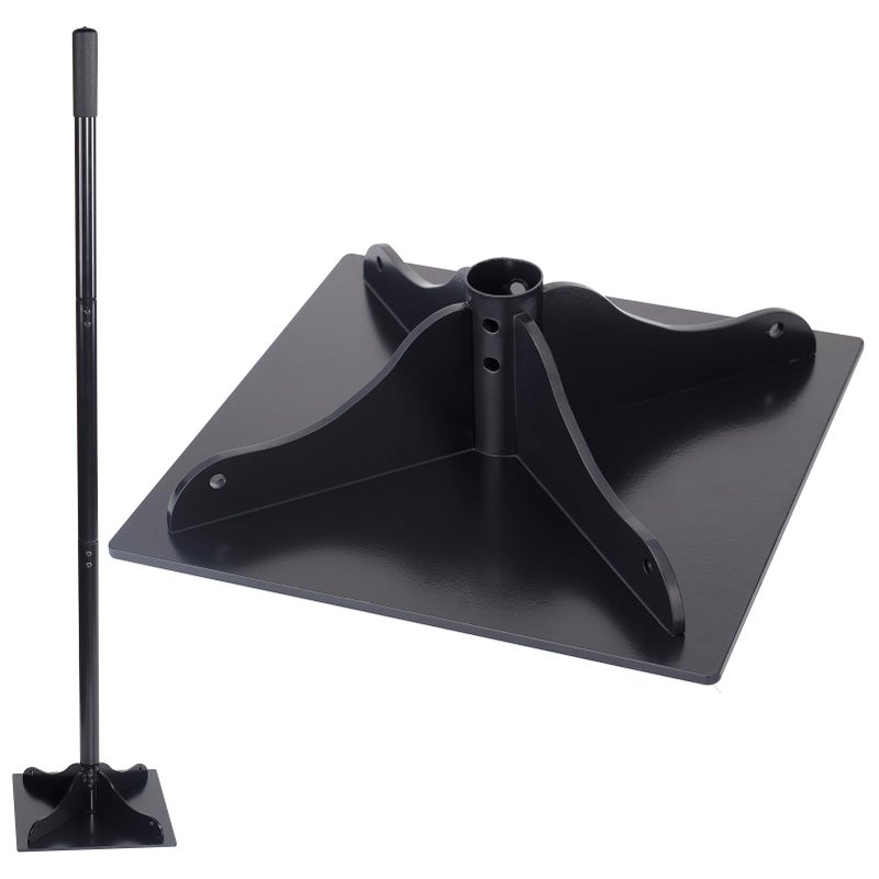 Acostop أداة ضغط التربة الفولاذية الثقيلة أكوستوب 10x10 بوصة