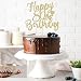 YUINYO 80th Handmade Glitter happy birthday Cake Topper Cheers to 80th birthday Cake Bunting Decoreighty Birthday Party Decoration Supplies Gold - Image 4