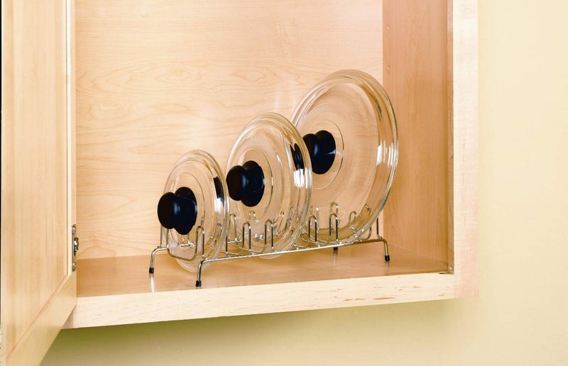 ClosetMaid منظم الأغطية والأطباق من كلوزيت ميد 53482، كروم ساتين - Image 5