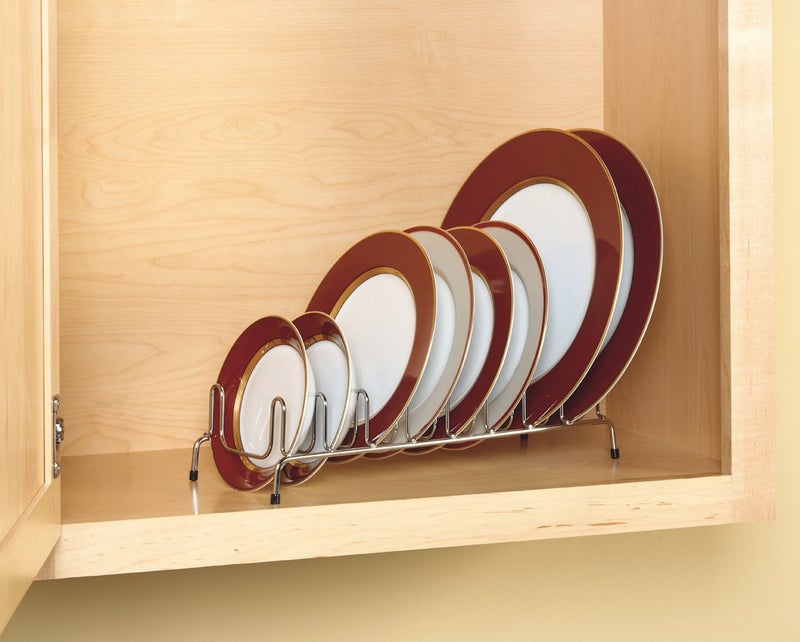 ClosetMaid منظم الأغطية والأطباق من كلوزيت ميد 53482، كروم ساتين - Image 3