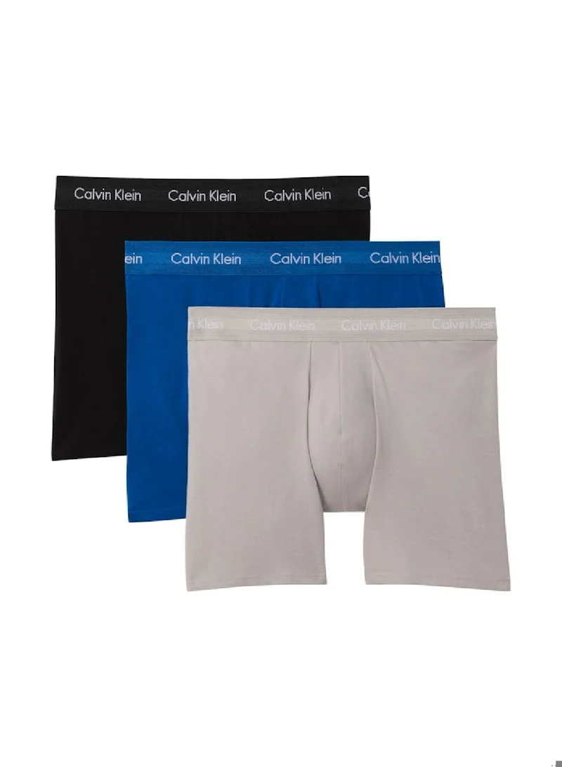 3 Pack Boxer Briefs - Cotton Stretch