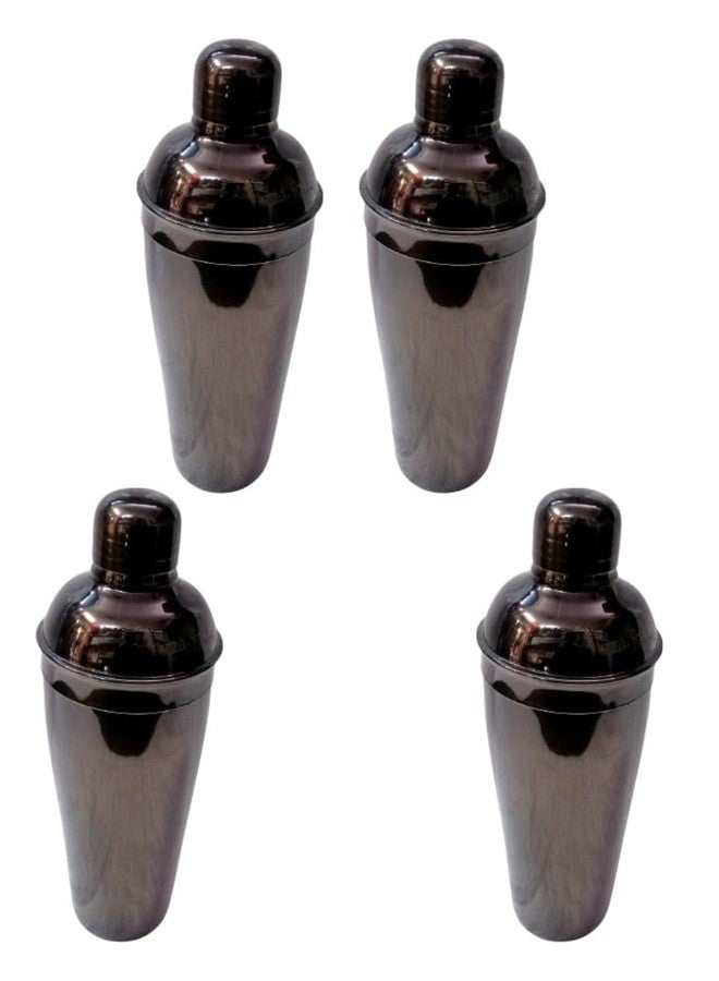 Nooks Cocktail Shekar (4pics Set) for Mini Bars,Restaurant,Parties,Dining,Traveling for Home and Cocktail Parties Black Color - Image 1