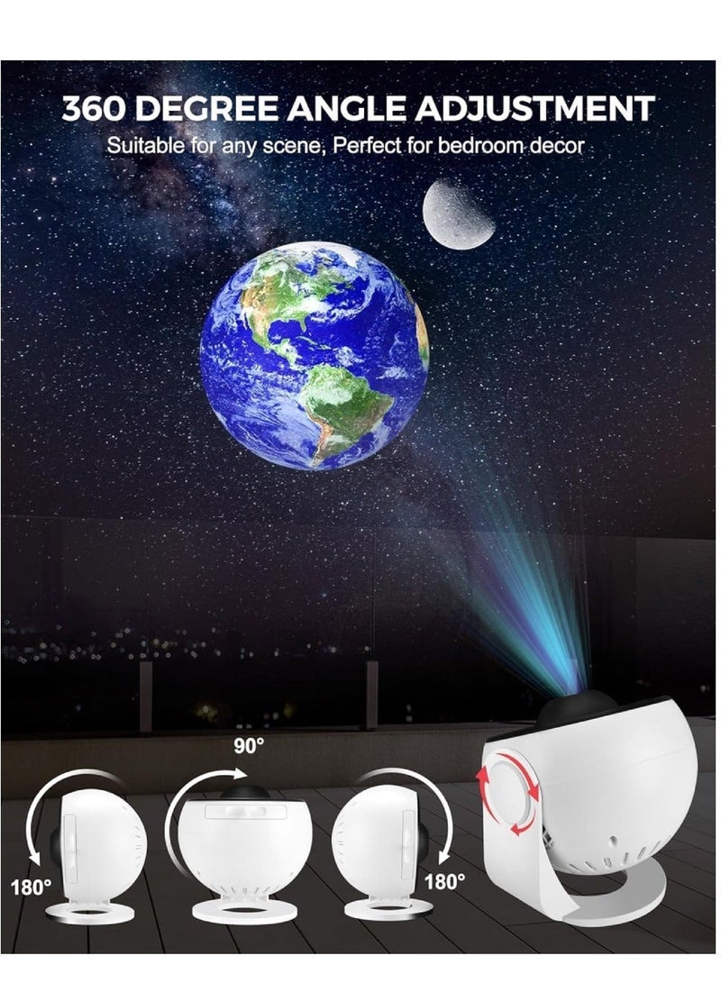 TIGER 12-In-1 Galaxy Projector For Bedroom Star Projector Galaxy Light Adjustable Knob 12 Film Discs Planetarium Projector For Kids And Adults 360° Rotating Galaxy Projector Night Light Table Lamp Bedside Lamp - Image 5