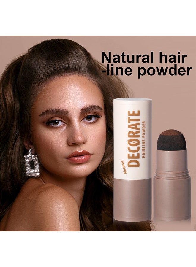 maffick Hairline Powder , Repair Stick, Natural Brown Shade Hairline Powder,Shadow Sponge Pen Waterproof Hair Root Concealer For Thinning Hair Root Touch-Up #03 - Image 4