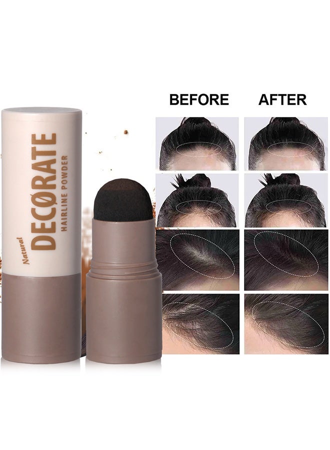 maffick Hairline Powder , Repair Stick, Natural Brown Shade Hairline Powder,Shadow Sponge Pen Waterproof Hair Root Concealer For Thinning Hair Root Touch-Up #03 - Image 5