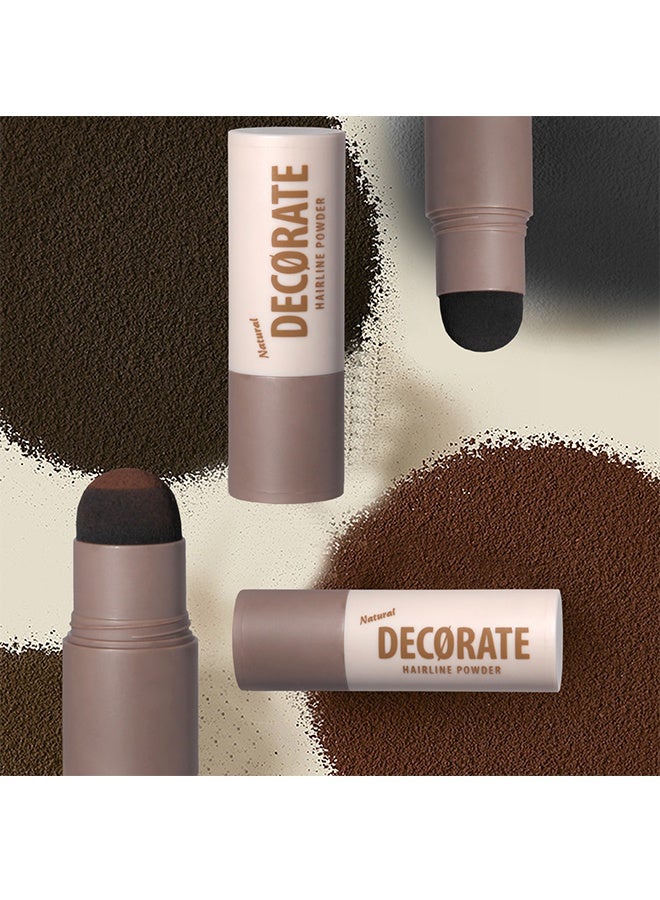 maffick Hairline Powder , Repair Stick, Natural Brown Shade Hairline Powder,Shadow Sponge Pen Waterproof Hair Root Concealer For Thinning Hair Root Touch-Up #03 - Image 2
