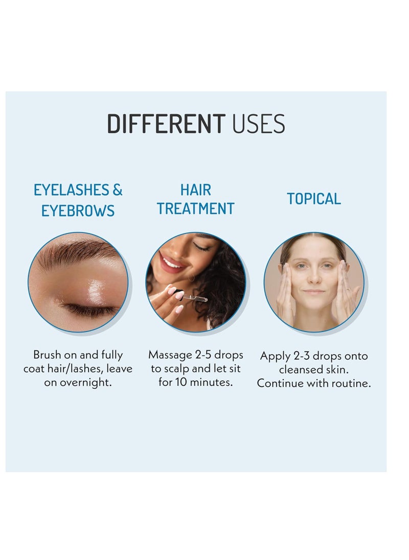 Eve Hansen - Eve Hansen Organic Castor Oil USDA Certified | Pure Carrier Oil for Eyelashes, Eyebrows, Hair, and Skin with Applicator (2oz) - Image 1