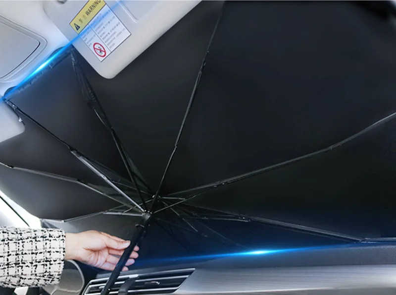 ريفيرو Blesiya 140X126X80 cm Folding Car Windshield Umbrella Sunshade - Silver (From Abroad)