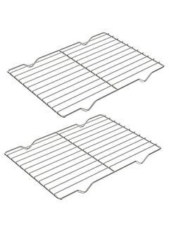 Arabest 2 Pack Cooling Rack for Baking, 8.3 x 11.4 Stainless Steel Grill Rack, Small Grid Baking Rack for Baking Cooking Roasting Oven  - Image 1