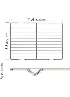 Arabest 2 Pack Cooling Rack for Baking, 8.3 x 11.4 Stainless Steel Grill Rack, Small Grid Baking Rack for Baking Cooking Roasting Oven  - Image 2