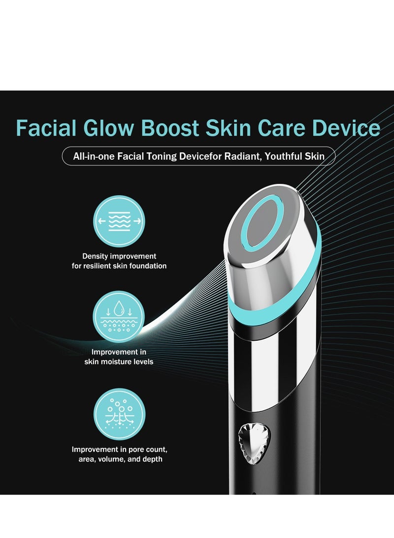 Anti Aging Facial Treatment Device 5-in-1 Total Care LED Therapy, Iatest Upgraded Version Of Booster-H, For Enhanced Absorption, Radiance, Elasticity, Facial Contouring, And Pore Care, Revolutionary Skincare - Image 5
