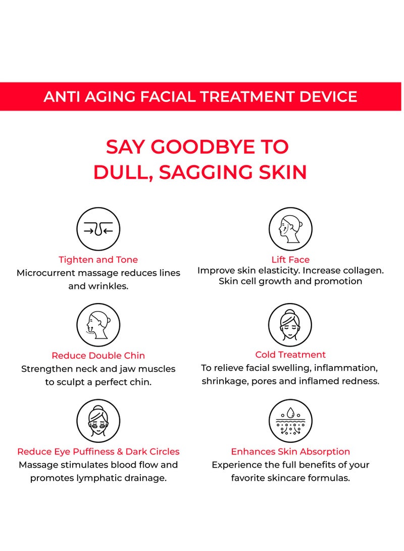 Anti Aging Facial Treatment Device 5-in-1 Total Care LED Therapy, Iatest Upgraded Version Of Booster-H, For Enhanced Absorption, Radiance, Elasticity, Facial Contouring, And Pore Care, Revolutionary Skincare - Image 4