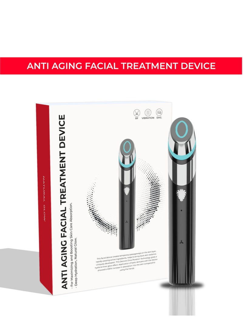 Anti Aging Facial Treatment Device 5-in-1 Total Care LED Therapy, Iatest Upgraded Version Of Booster-H, For Enhanced Absorption, Radiance, Elasticity, Facial Contouring, And Pore Care, Revolutionary Skincare - Image 1