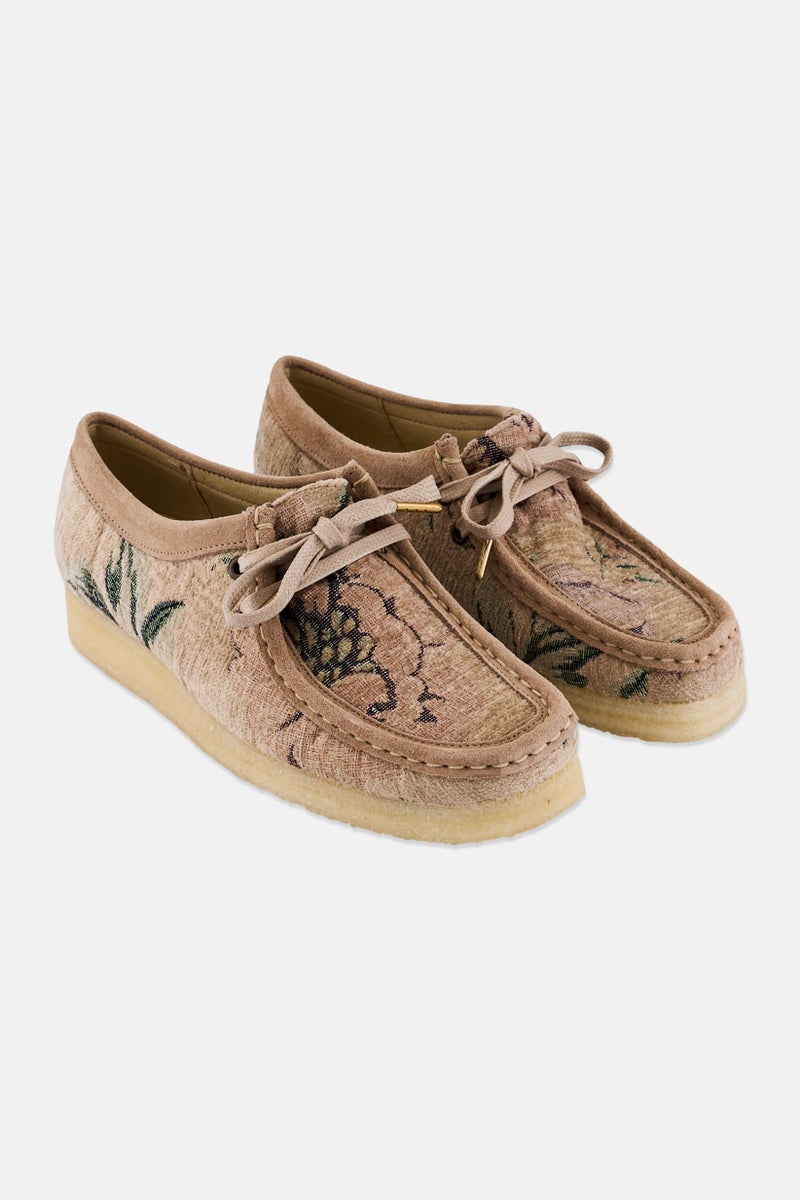 clarks Women Wallabee Lace Up Casual Shoes, Grey - Image 1