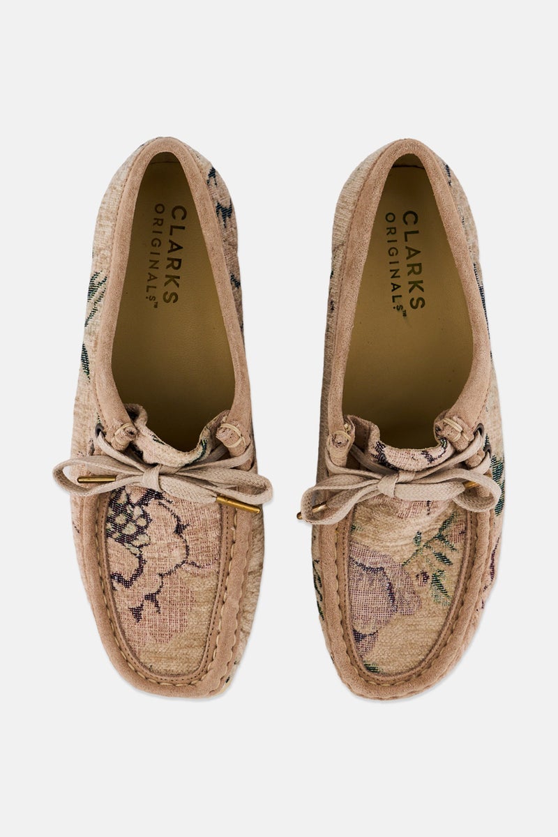 clarks Women Wallabee Lace Up Casual Shoes, Grey - Image 3