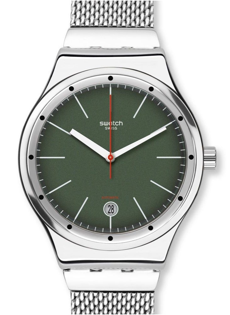 Unisex Sistem Kaki Quartz Movement Water Resistant Wrist Watch - 43 Mm