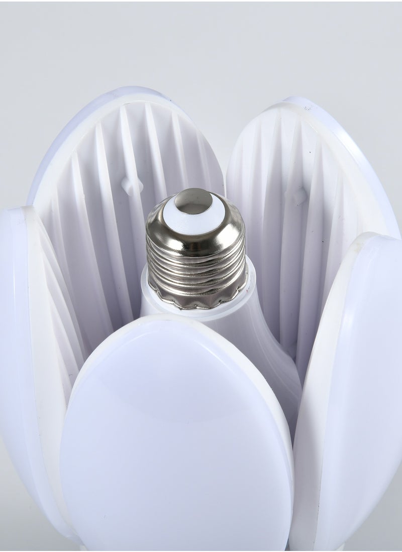 Ganeed - Ceiling Fans with Lights and Remote, 29cm E27 Foldable Base Socket Fan Light, 4 Fan Speed, 3 Colours 3000K-6000K, Fan Lights Ceiling for Bedroom, Kitchen Easy Install LED Bulb/Ceiling Fan - Image 1