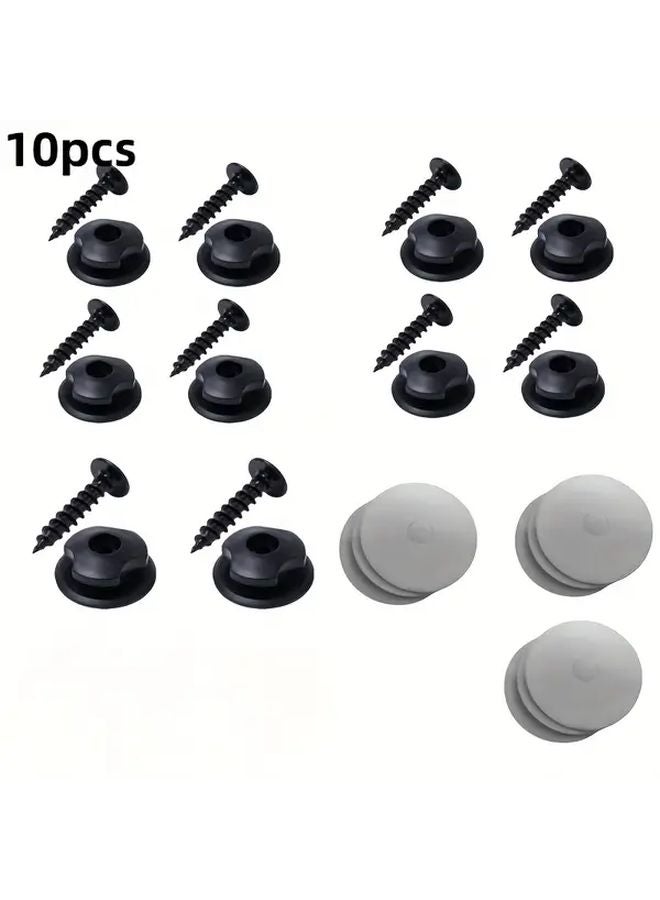 10pcs Car Cargo Hooks with Screws for Trunk Bag Trailer Net Vehicle Securement - Image 1