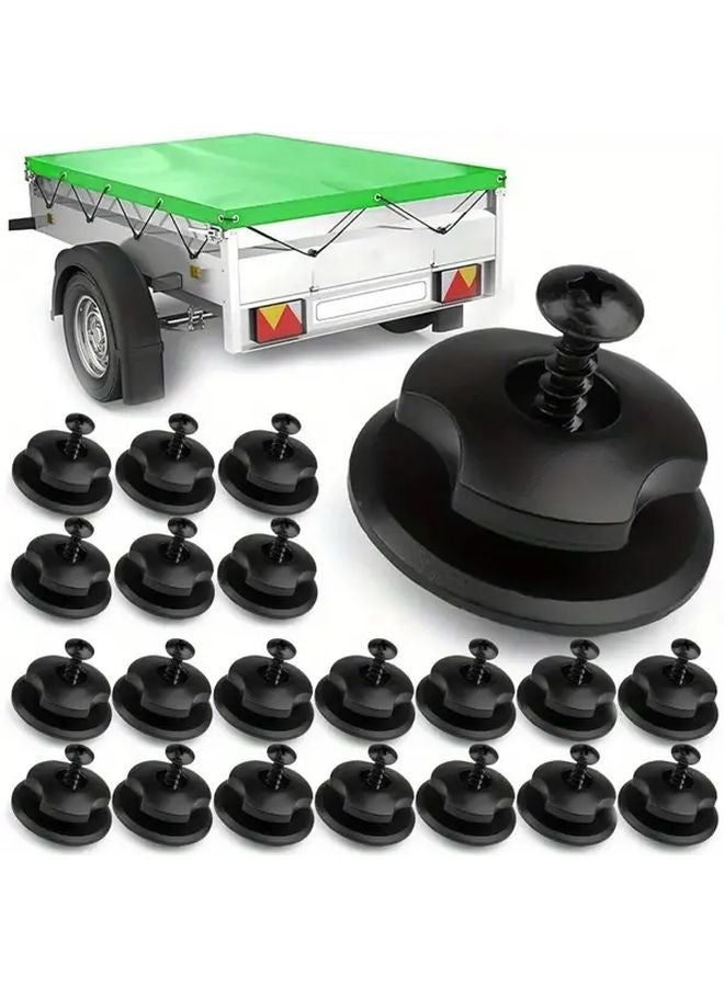 10pcs Car Cargo Hooks with Screws for Trunk Bag Trailer Net Vehicle Securement - Image 2