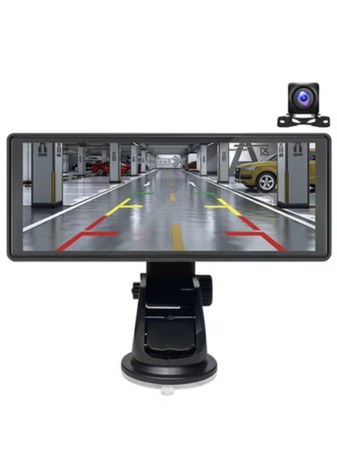 Furtey Wireless CarPlay & Android Auto 10.26" Portable Car Monitor with Rear Camera, Bluetooth, FM Radio, GPS Navigation, HD Touchscreen, Universal Fit for All Cars - Image 3