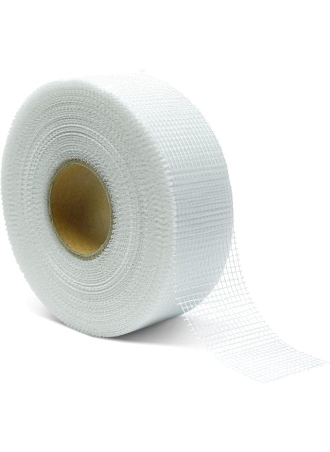 Biella Biella 50mm X 90mtr Long Plasterboard Mesh Joint Scrim Drywall Fibre Glass Self Adhesive, Wall Hole or Crack Repair Gypsum Board Joint Tape  - Image 2