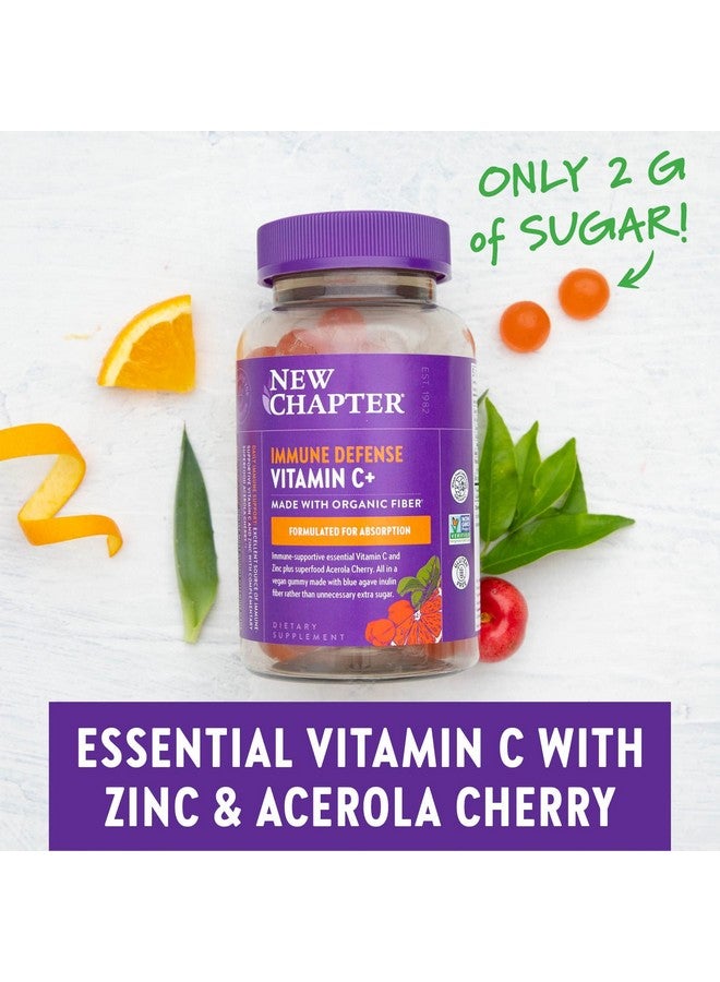 New Chapter Vitamin C+ Gummies 40% Less Sugar§ Excellent Source Of Vitamin C Two Daily Gummies For Immune Support With Acerola Cherry Vegan Nongmo Gluten Free Citrus Flavored 60Ct - Image 4