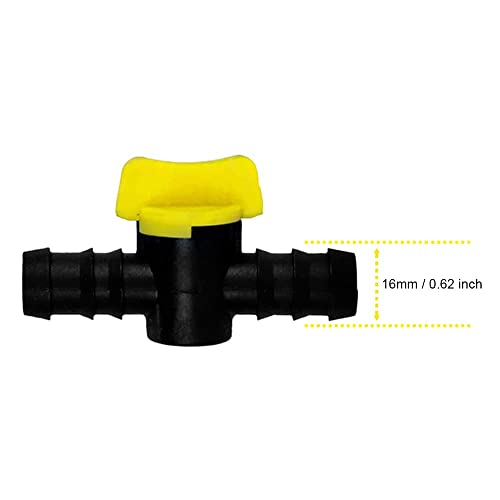 APPSTER 16mm Drip Irrigation Accessories Kit Pipe Fittings for Gardening Watering - Elbows, Tee, Straight Connectors & Taps (10 Pieces Each, Total 40 Pcs) - Image 4