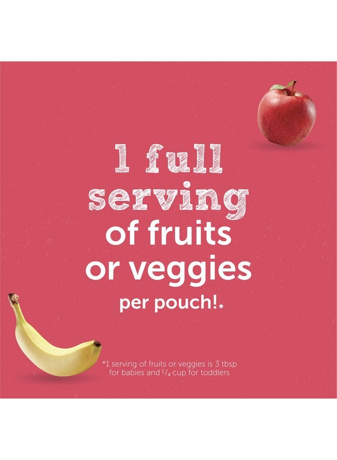 Beech-Nut Baby Food Pouches, Banana Apple Strawberry Fruit Puree Baby & Toddler Food, 3.5 oz (12 Pack) - Image 3