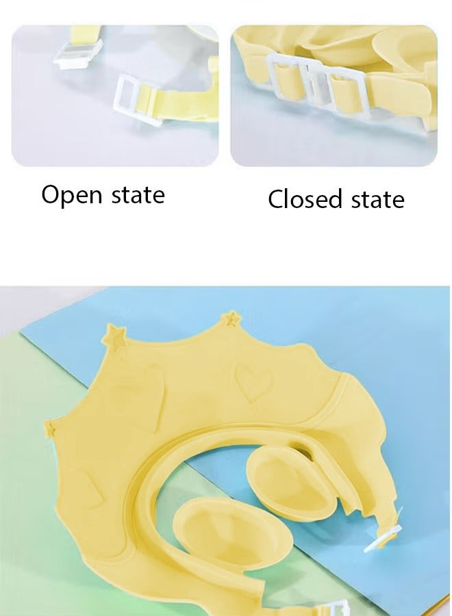 Aissiora Baby shower caps Baby ear protection shampoo cap Children's shower caps with ear protection The girth is adjustable Suitable for babies aged 0-3 years - Image 3