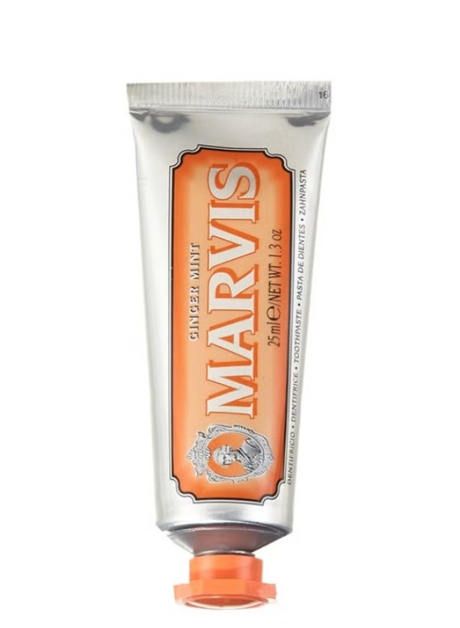 Marvis Ginger Mint Toothpaste 25ml – Luxury Italian Toothpaste for Fresh Breath & Oral Care - Image 5
