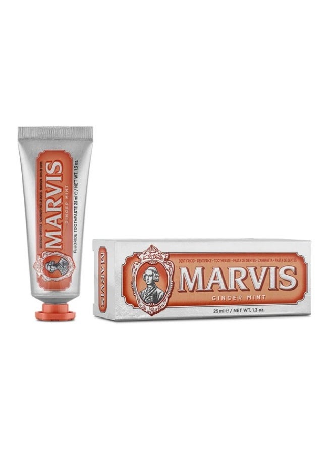 Marvis Ginger Mint Toothpaste 25ml – Luxury Italian Toothpaste for Fresh Breath & Oral Care - Image 1