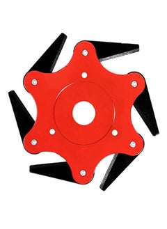 NIBEMINENT 6-Leaves Grass Trimmer Mower Head Red/Black 