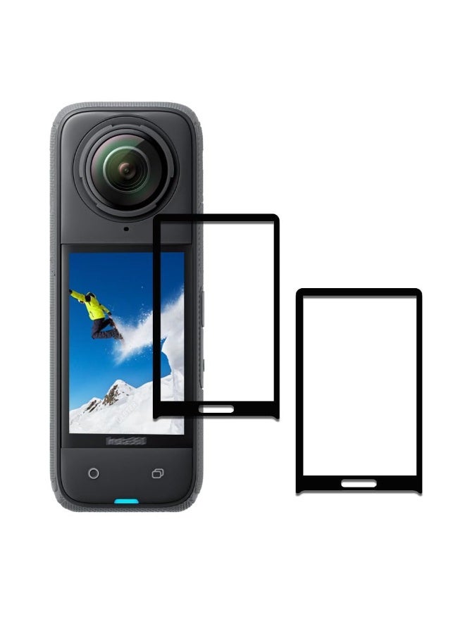 2 Pack Screen Protector for Insta360 X5 Accessories, Tempered Glass LCD Display Film Screen Protective Cover for HD 9H Hardness Scratch Resistant  - Image 1