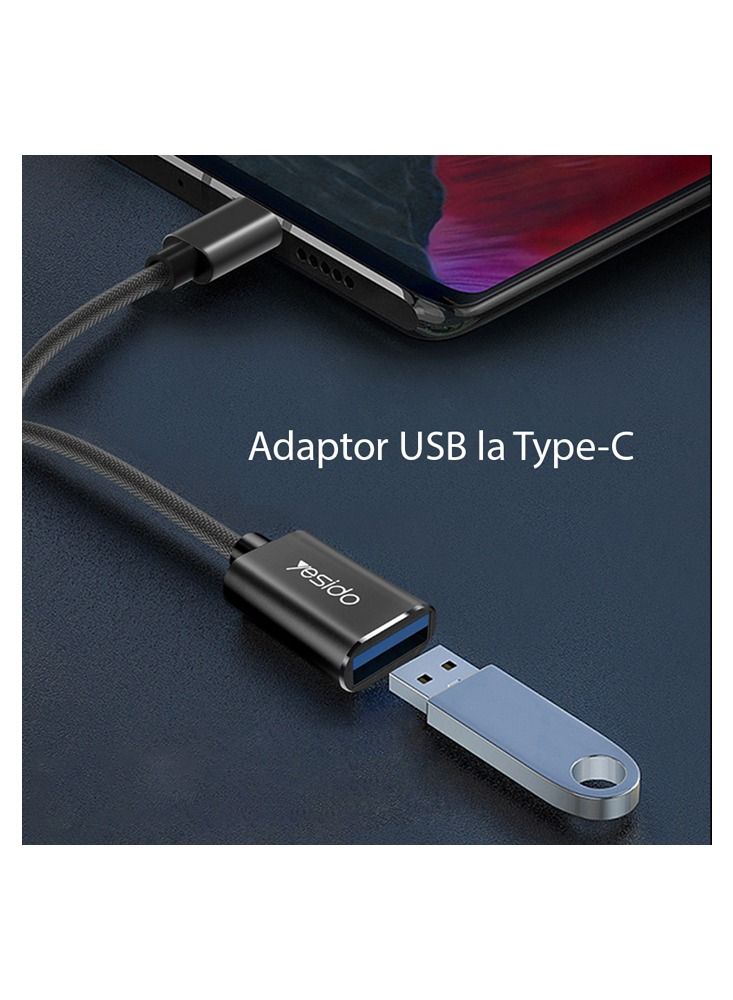 يسيدو اكتب -C OTG بسرعة فائقة USB 2.0 فائق السرعة نقل البيانات أسود - Image 4