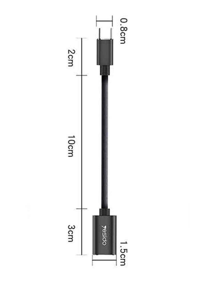 يسيدو اكتب -C OTG بسرعة فائقة USB 2.0 فائق السرعة نقل البيانات أسود - Image 2