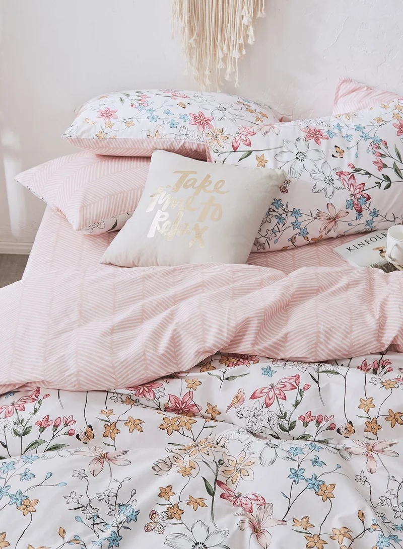 AURORA Floral Printed Bedding Set - King 200 x 230cm