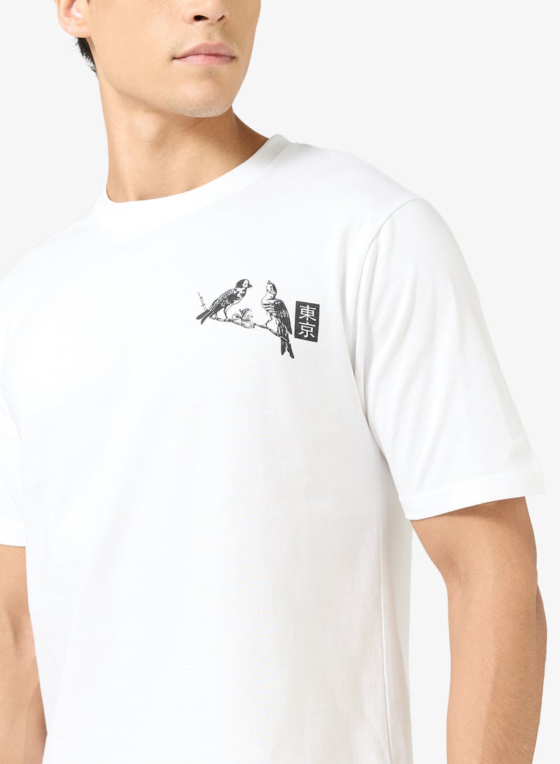 سفنتي فايف تيشيرت مطبوع بقصة عادية - Image 3