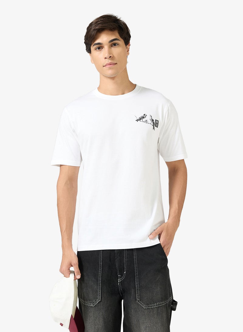 سفنتي فايف تيشيرت مطبوع بقصة عادية - Image 2