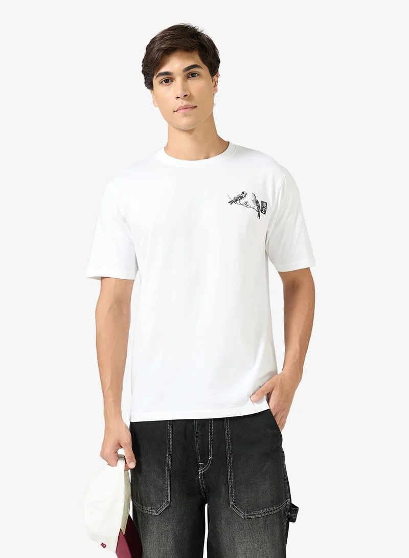 Seventy Five Graphic Print Regular Fit T-Shirt