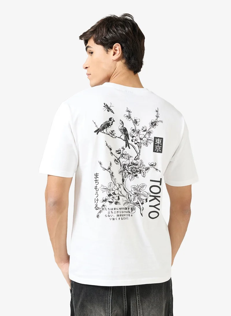 Seventy Five Graphic Print Regular Fit T-Shirt