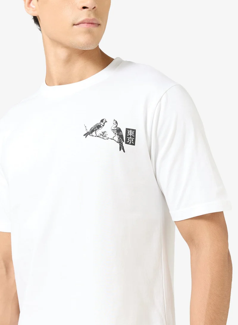 Seventy Five Graphic Print Regular Fit T-Shirt