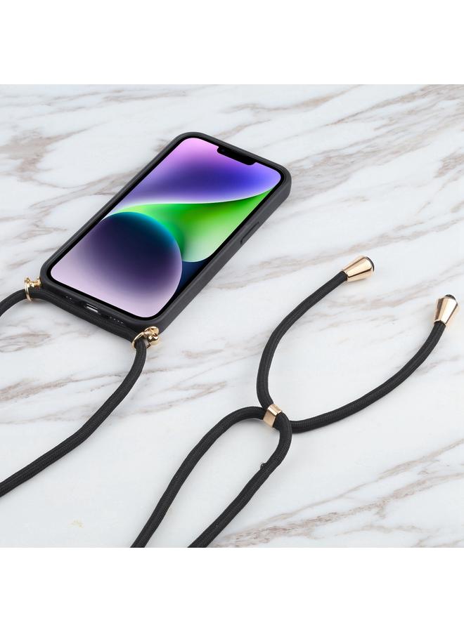 اس-توب جراب هاتف iPhone 16 Pro مصنوع من مادة TPU المقاومة للصدمات مع حبل للرقبة - Image 3