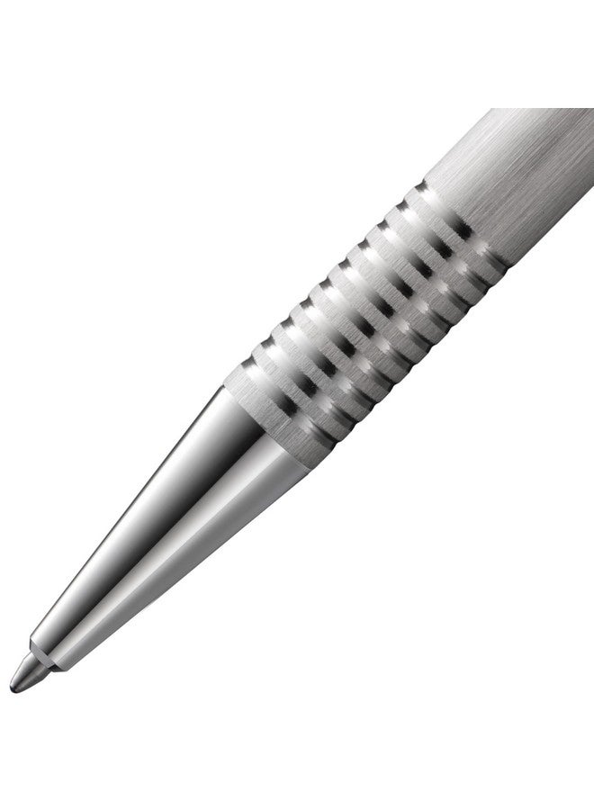 لامي قلم حبر جاف بشعار لامى - علبة أنيقة وقوية من الفولاذ المقاوم للصدأ - عرض الخط M - بما في ذلك عبوة إعادة تعبئة كبيرة M 16 باللون الأسود - Image 2