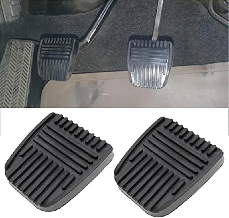 Wivplex Car Clutch Brake Pedal Rubber Pad Cover 2PCS - Image 5