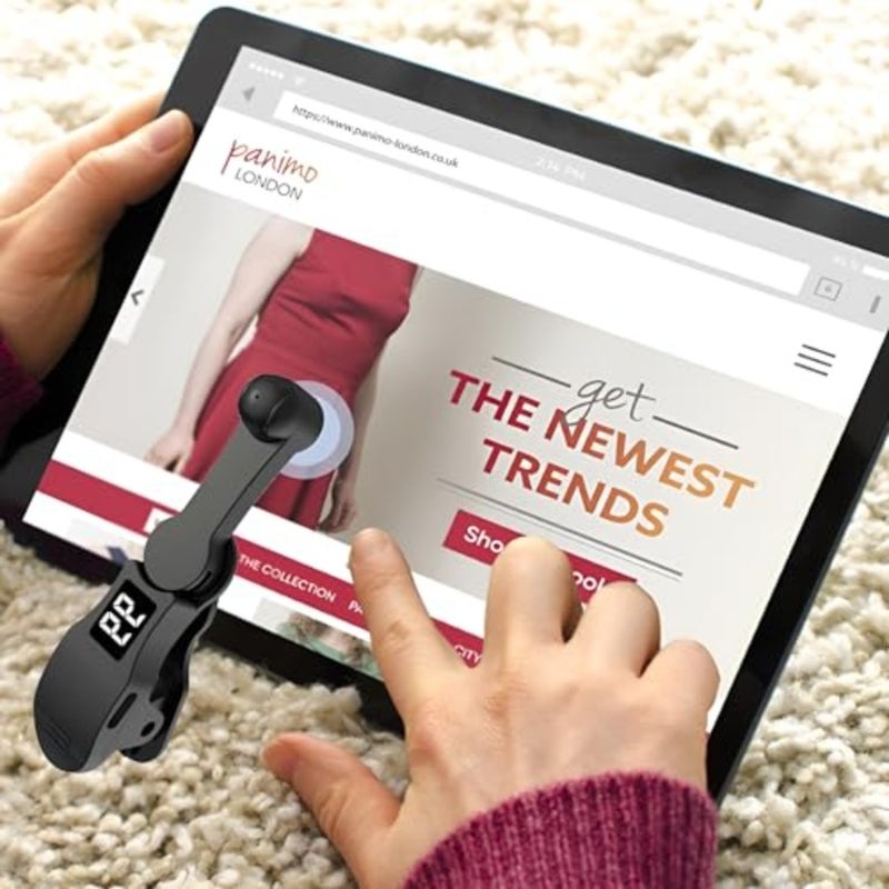 Screen Auto Clicker Tapper للألعاب والبث المباشر، هيكل من سبائك الألومنيوم، تصميم أسود، كتم الصوت مع شاشة رقمية و108 تروس قابلة للتعديل لمحاكاة النقر المستمرة الدقيقة - Image 5