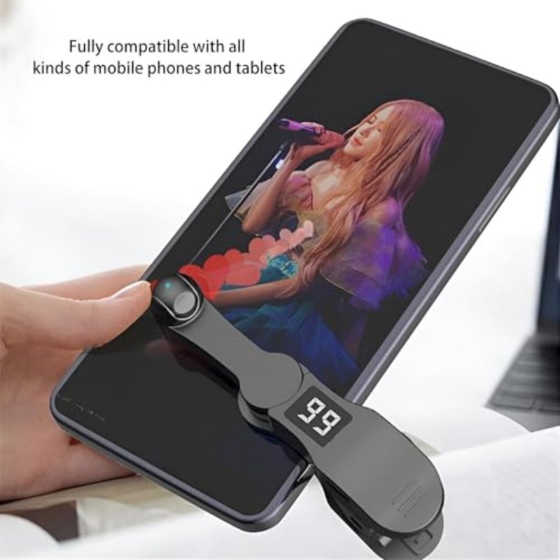 Screen Auto Clicker Tapper للألعاب والبث المباشر، هيكل من سبائك الألومنيوم، تصميم أسود، كتم الصوت مع شاشة رقمية و108 تروس قابلة للتعديل لمحاكاة النقر المستمرة الدقيقة - Image 2