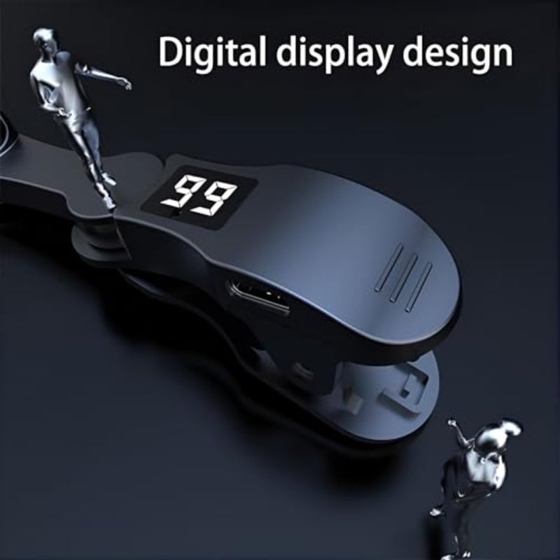 Screen Auto Clicker Tapper للألعاب والبث المباشر، هيكل من سبائك الألومنيوم، تصميم أسود، كتم الصوت مع شاشة رقمية و108 تروس قابلة للتعديل لمحاكاة النقر المستمرة الدقيقة - Image 4