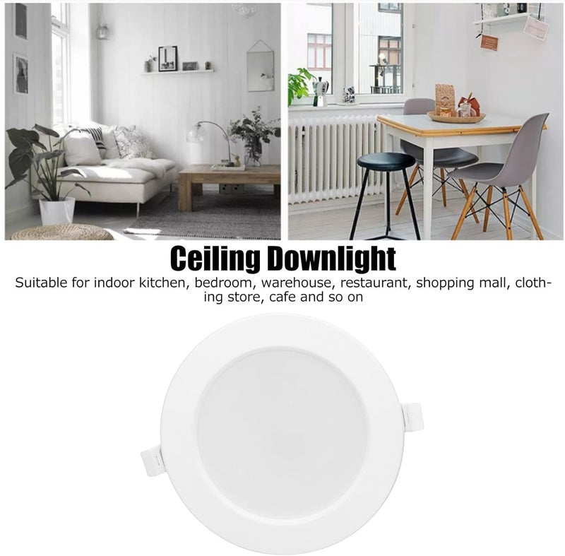 LED Downlight 12W, 960LM, 80 CRI, Compact Size, Recessed Ceiling Light - Energy Efficient, Slim Design, Ideal for Home and Commercial Use (White Light) - Image 4