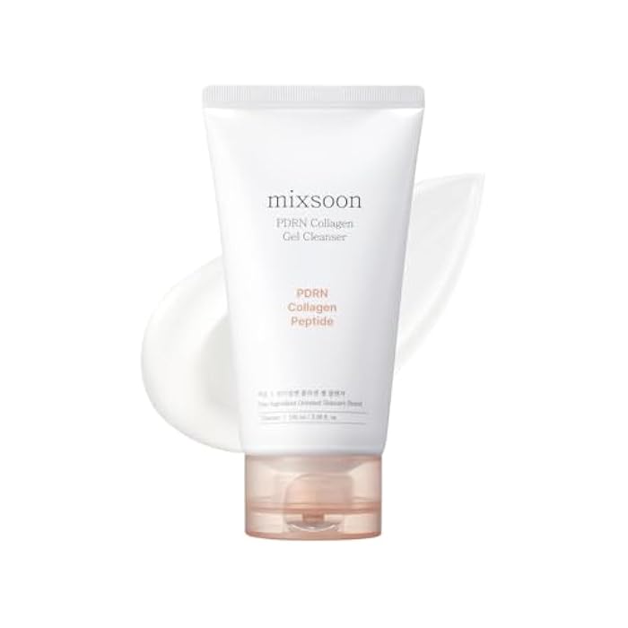 mixsoon PDRN Collagen Gel Cleanser - Deep Pore Cleansing, Lightweight Daily Gel Cleanser for All Skin Types 100ml / 3.38 fl.oz. Korean Glass Skin Care - Image 1